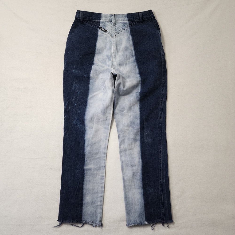 Vintage 90s Roper Jeans Womens 13 30x27 High Rise Bareback Cowgirl Western Fryed
